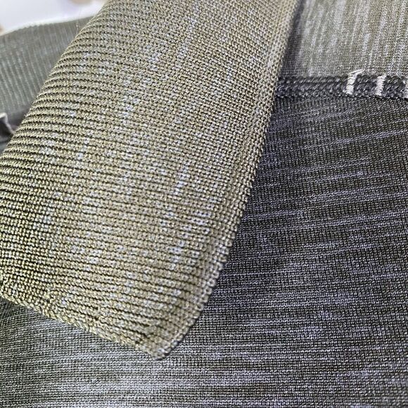 Lululemon Men's Large Short Sleeve Green Metal Vent Tech Performance Polo Shirt - Picture 4 of 9